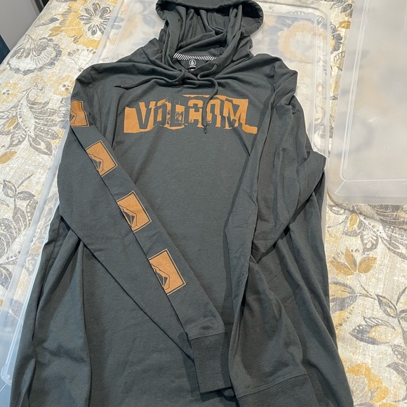 Volcom navy/grey hoodie - Picture 4 of 4
